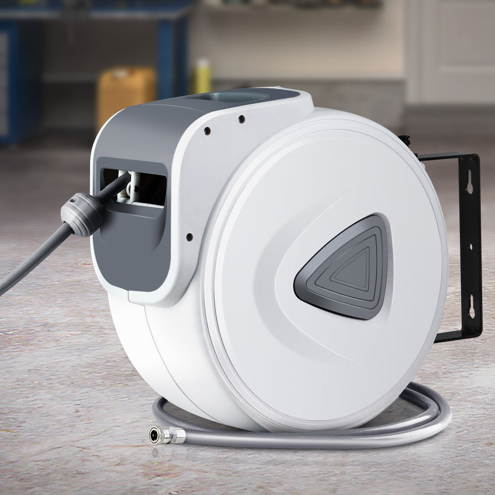Giantz Air Hose Reel 10m Retractable Compressor Auto Rewind Wall Mount Garage