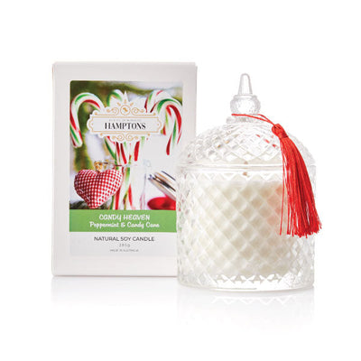 Hamptons Candle - Candy Heaven - Peppermint and Candy Cane