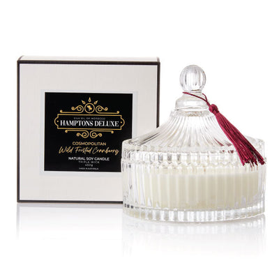 Hamptons Deluxe Large Candle - Cosmopolitan - Wild Frosted Cranberry