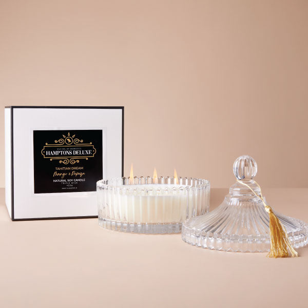 Hamptons Deluxe Large Candle - Tahitian Dream - Mango and Papaya