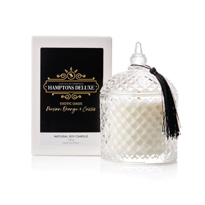 Hamptons Deluxe Medium Candle - Exotic Oasis - Persian Orange and Cassis