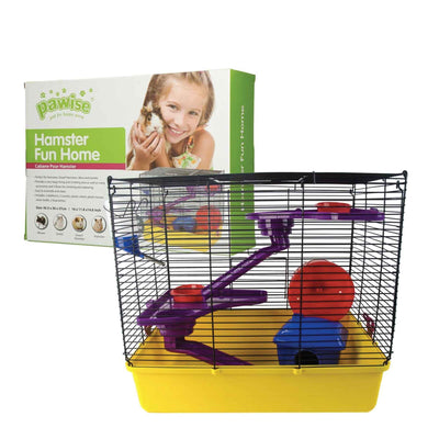 Hamster Fun Home Large Mouse Cage 40.5x30x37cm Pet Mice Rat Play House Enclosure