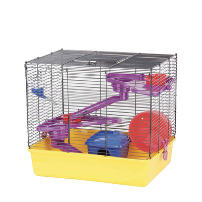 Hamster Fun Home Large Mouse Cage 40.5x30x37cm Pet Mice Rat Play House Enclosure