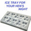 Hens Ice Tray Small Willy Chocolate Plastic Mould Night Dicky Penis Drink Drinks