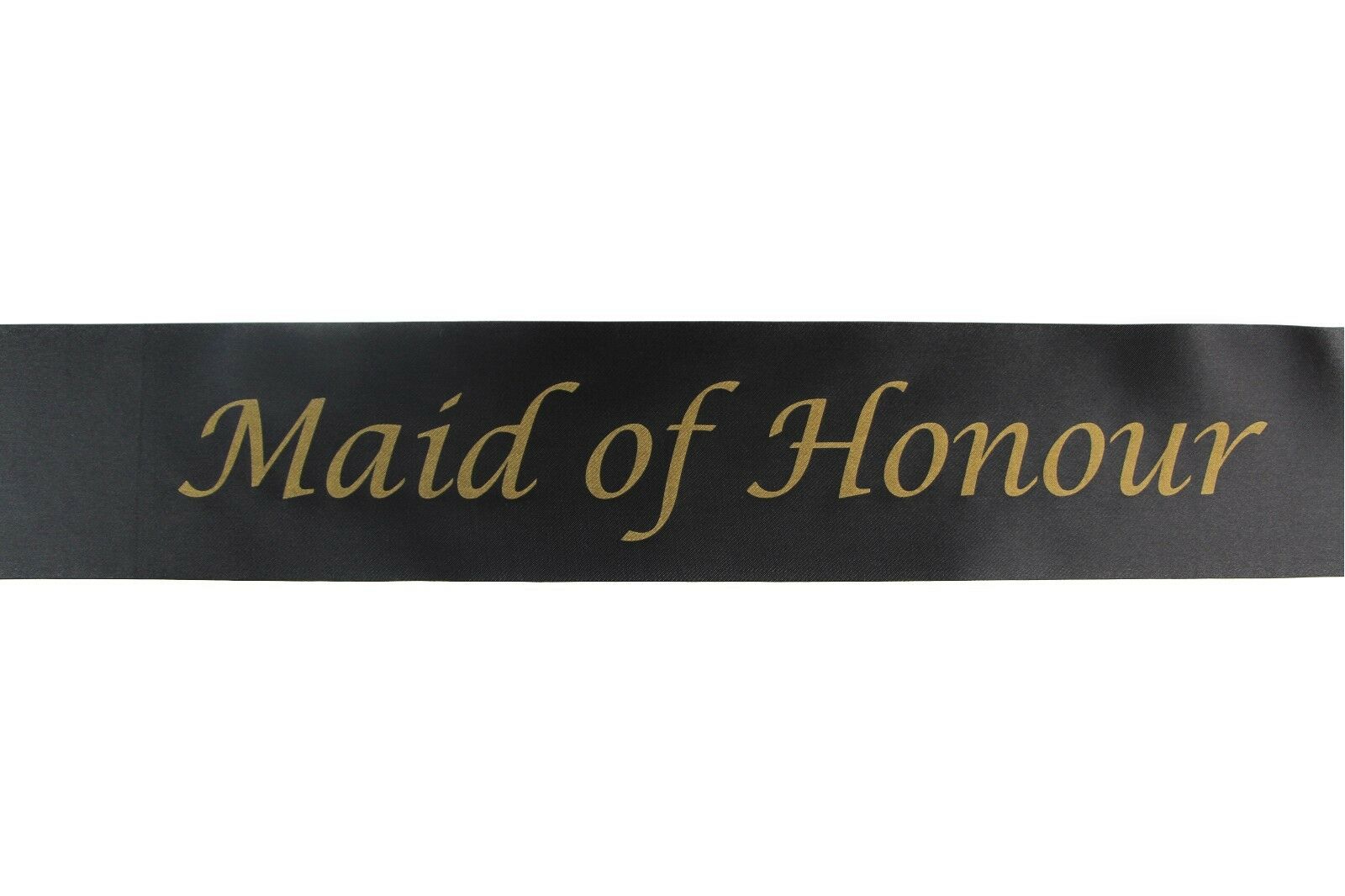 Hens Night Party Bridal Sash Black/Gold - Hen's Party