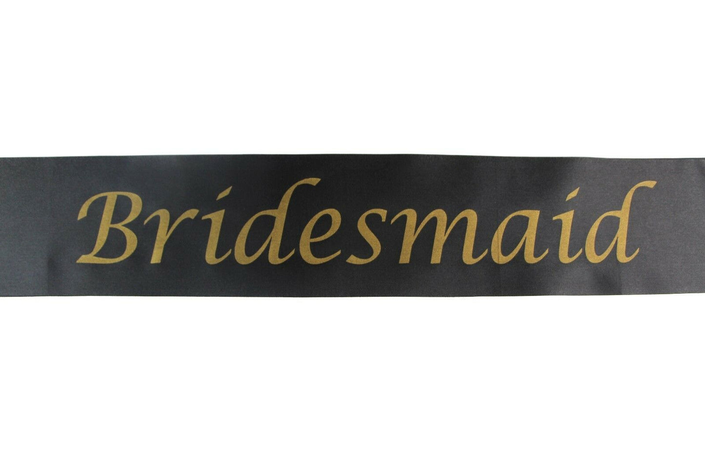 Hens Night Party Bridal Sash Black/Gold - Hen's Party