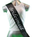 Hens Night Party Bridal Sash Black/White - Bridesmaid