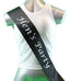 Hens Night Party Bridal Sash Black/White - Hen's Party