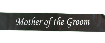 Hens Night Party Bridal Sash Black/White - Mother Of The Groom