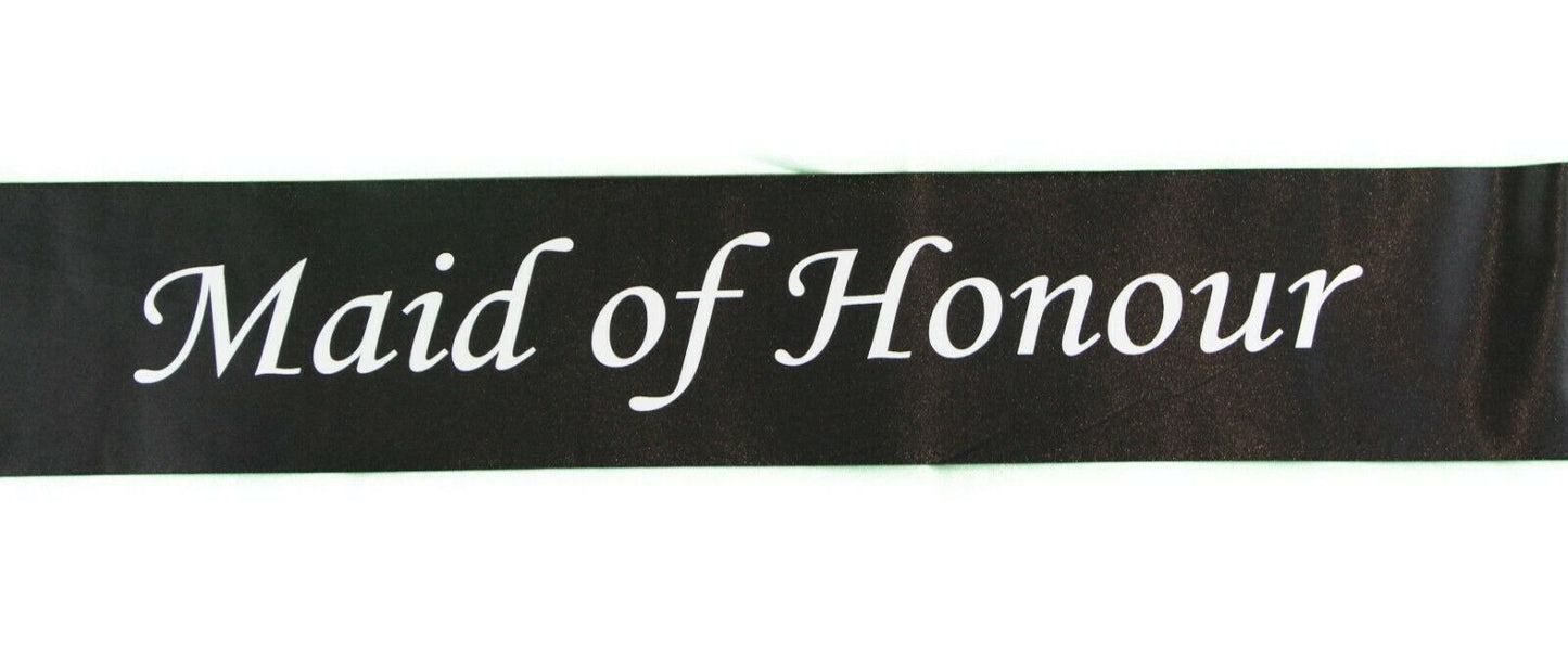 Hens Night Party Bridal Sash Bride Bridesmaid Maid Of Honour Groom Mother Sashes