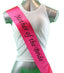 Hens Night Party Bridal Sash Hot Pink/Black - Mother Of The Bride