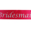 Hens Night Party Bridal Sash Hot Pink/Silver - Bridesmaid