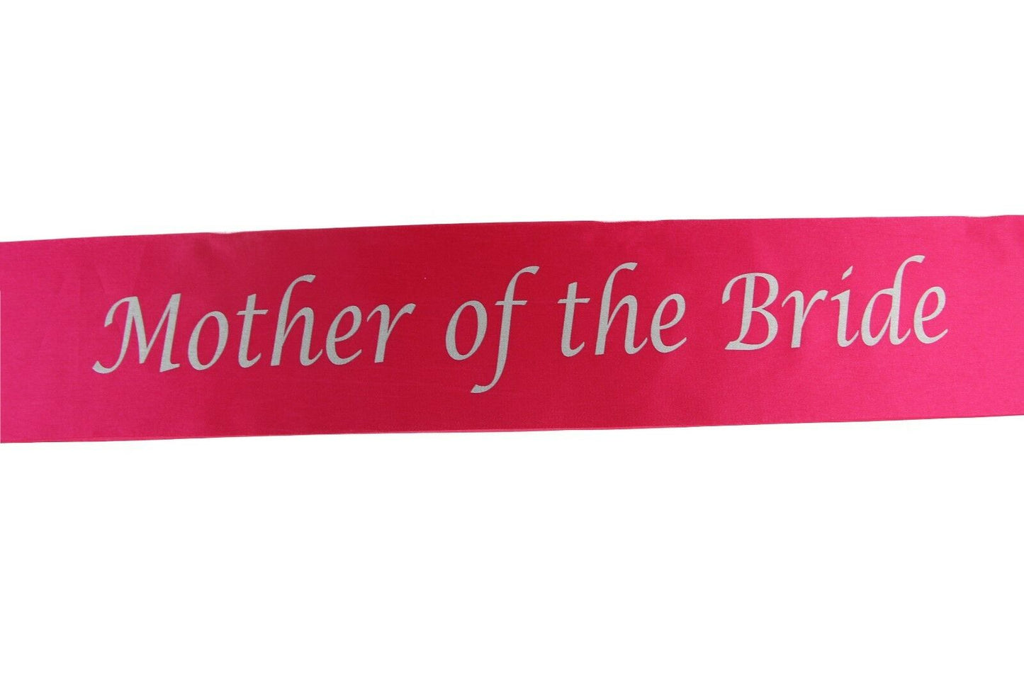 Hens Night Party Bridal Sash Hot Pink/Silver - Mother Of The Bride