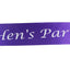 Hens Night Party Bridal Sash Purple/White - Hen's Party