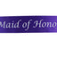 Hens Night Party Bridal Sash Purple/White - Maid Of Honour