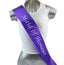 Hens Night Party Bridal Sash Purple/White - Maid Of Honour