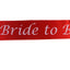 Hens Night Party Bridal Sash Red/White - Bride To Be