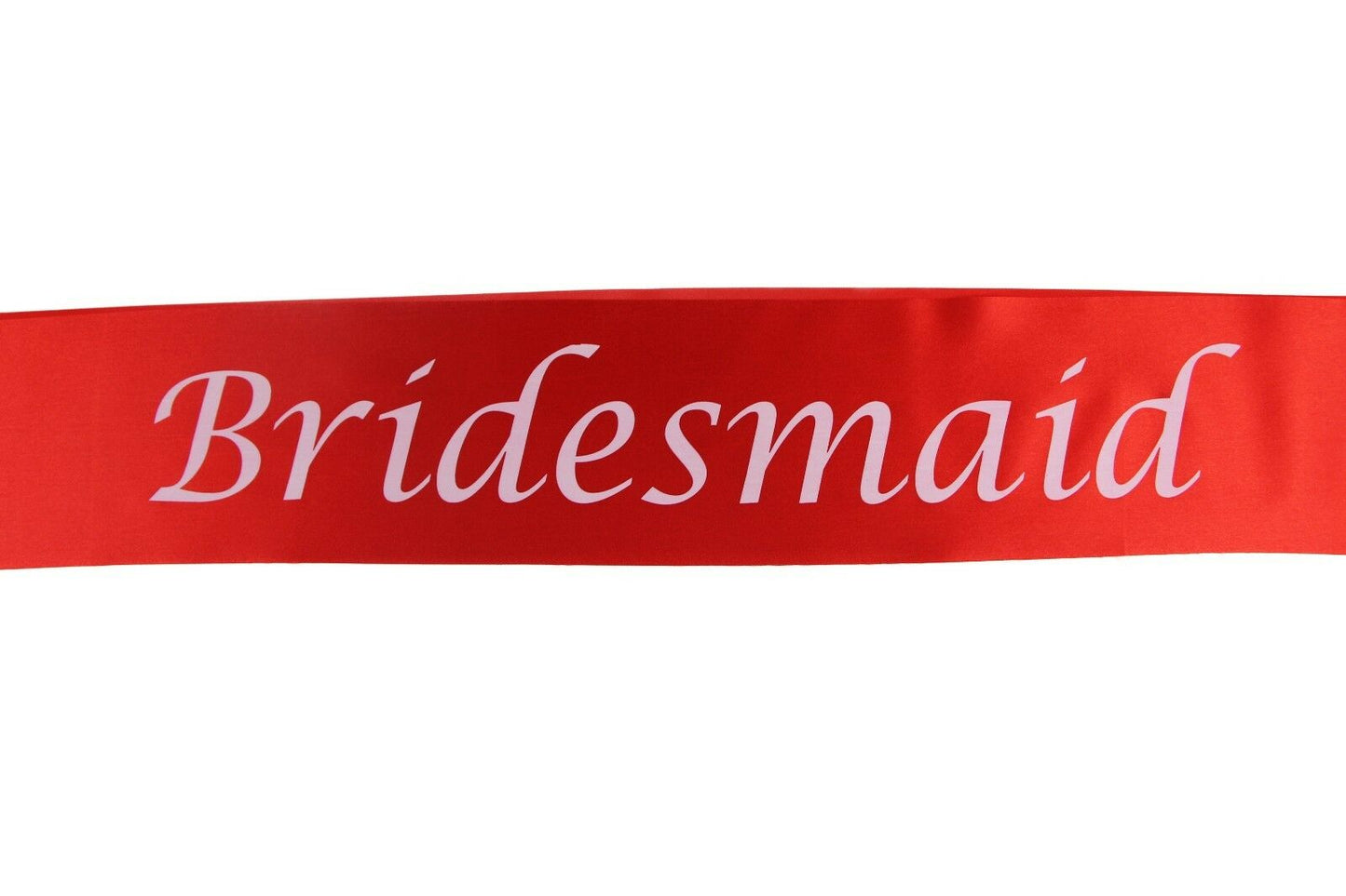 Hens Night Party Bridal Sash Red/White - Bridesmaid