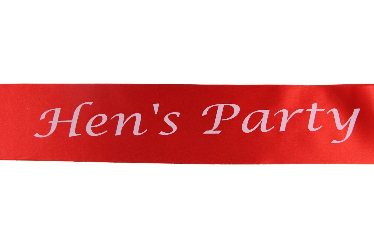 Hens Night Party Bridal Sash Red/White - Hen's Party
