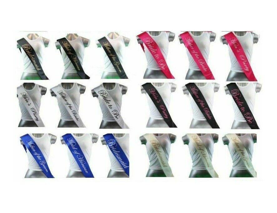 Hens Party Sash Sashes Bride Night Party Bridal Wedding Bridesmaid Bachelorette