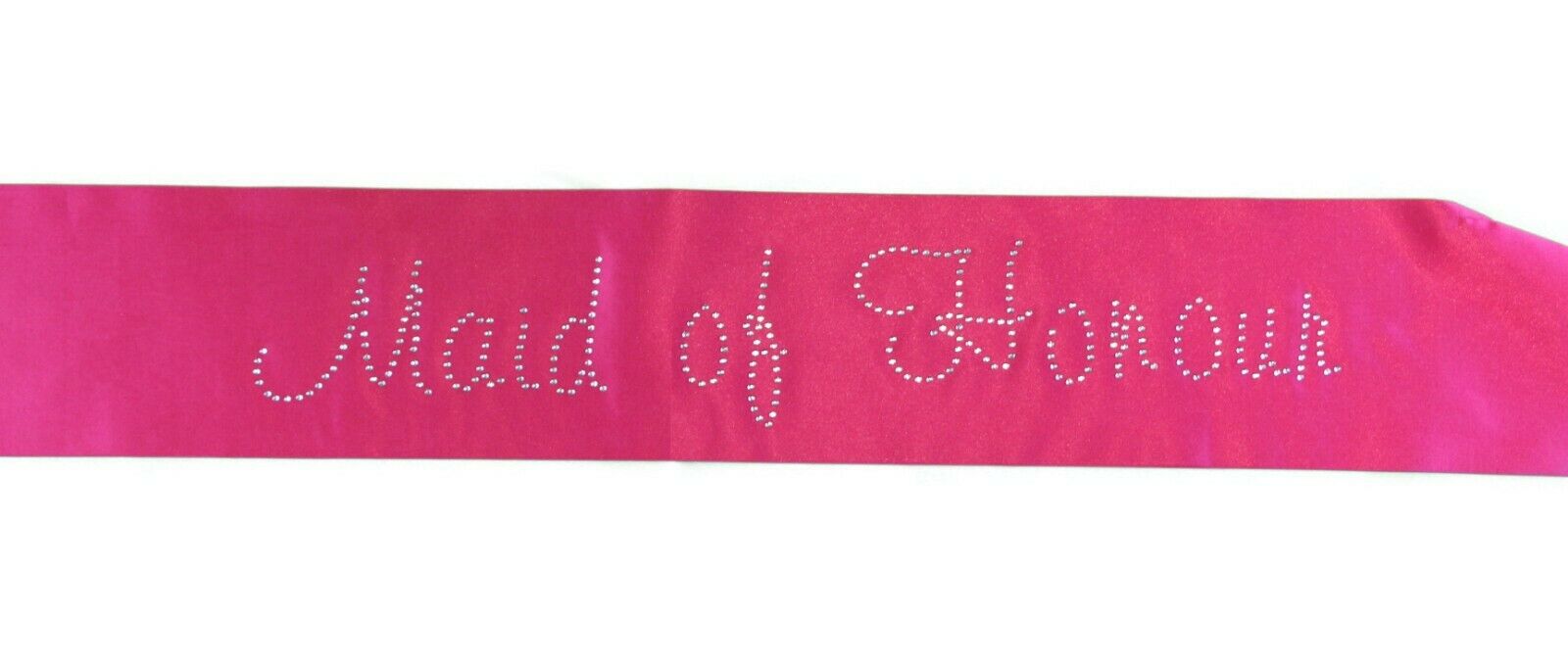 Hens Sash Diamante Crystal - Hot Pink - Maid Of Honour