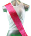 Hens Sash Diamante Crystal Sashes Bridesmaid- Hot Pink