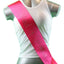 Hens Sash Diamante Diamond Crystal Sashes Bridal Party Black Pink Purple Blue