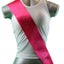 Hens Sash Diamante Diamond Crystal Sashes Bridal Party Black Pink Purple Blue
