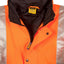 Hi-Vis Two Tone Rain Proof Jacket With Quilt Lining Safety Tradie Work Wear Warm