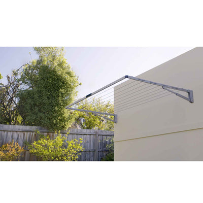 Hills Folding Clothesline Everyday Single 21m Outdoor Wall Mounted Washing Line