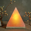 Himalayan Pink Salt Lamp - 12V 12W Pyramid Triangle Shape Carved Crystal Rock
