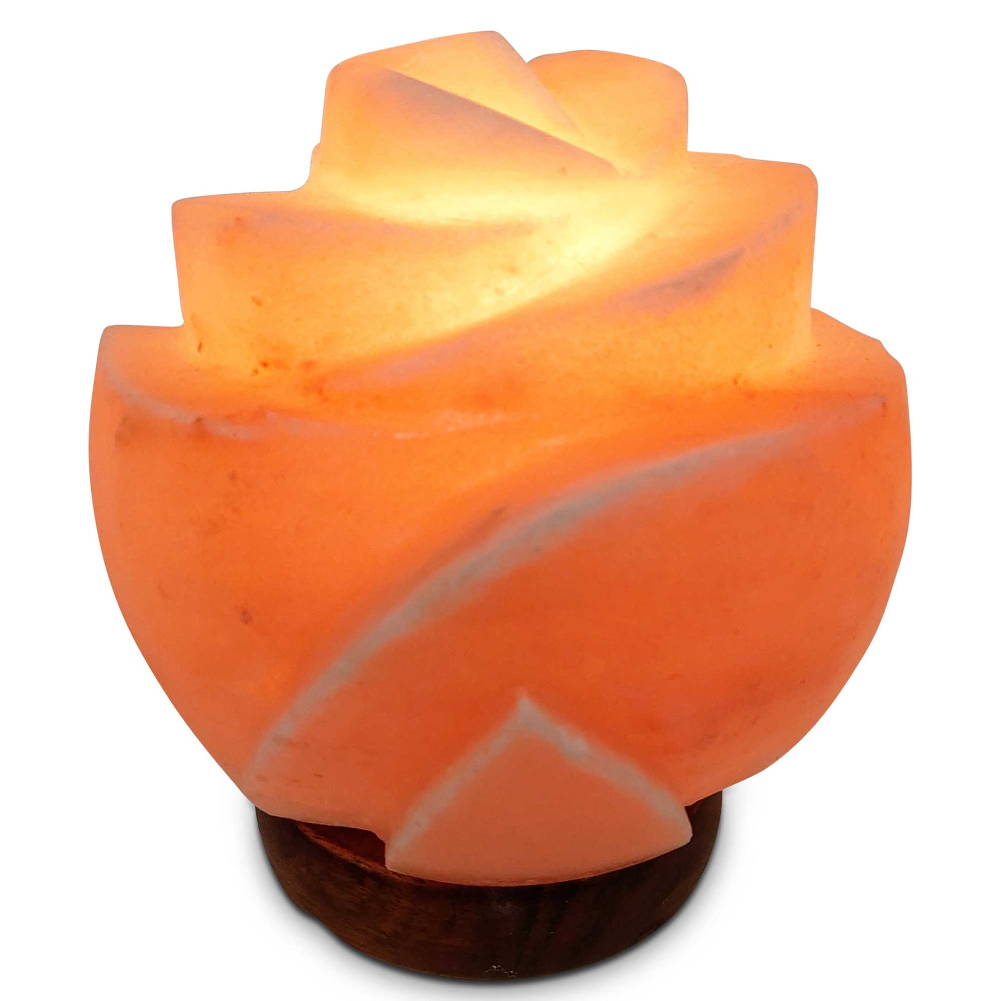 Himalayan Pink Salt Lamp + 12W 12V Switch - Carved Shape Natural Crystal Rock