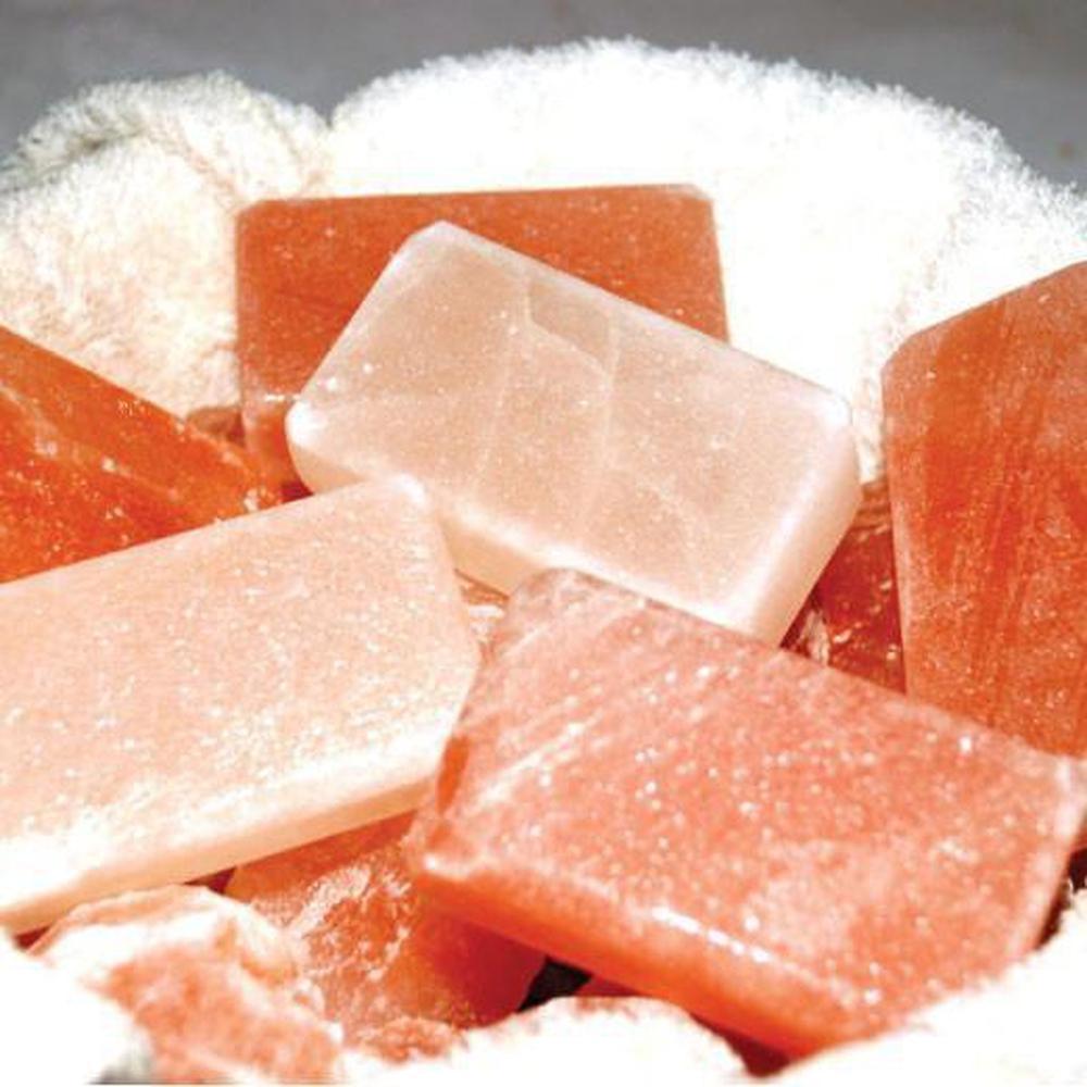 Himalayan Salt Body Soap Bar - Pink or White Natural Cleansing Bath Skin Rock
