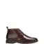 Hush Puppies Harbour Boots Mens Lace Up Shoes Leather Cognac Burnish
