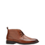 Hush Puppies Harbour Boots Mens Lace Up Shoes Leather Tan Burnish