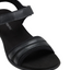 Hush Puppies Womens Amazing Black Slip On Leather Slides Sandals
