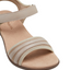 Hush Puppies Womens Amazing Taupe Slip On Leather Slides Sandals