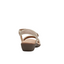 Hush Puppies Womens Amazing Taupe Slip On Leather Slides Sandals