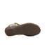 Hush Puppies Womens Amazing Taupe Slip On Leather Slides Sandals