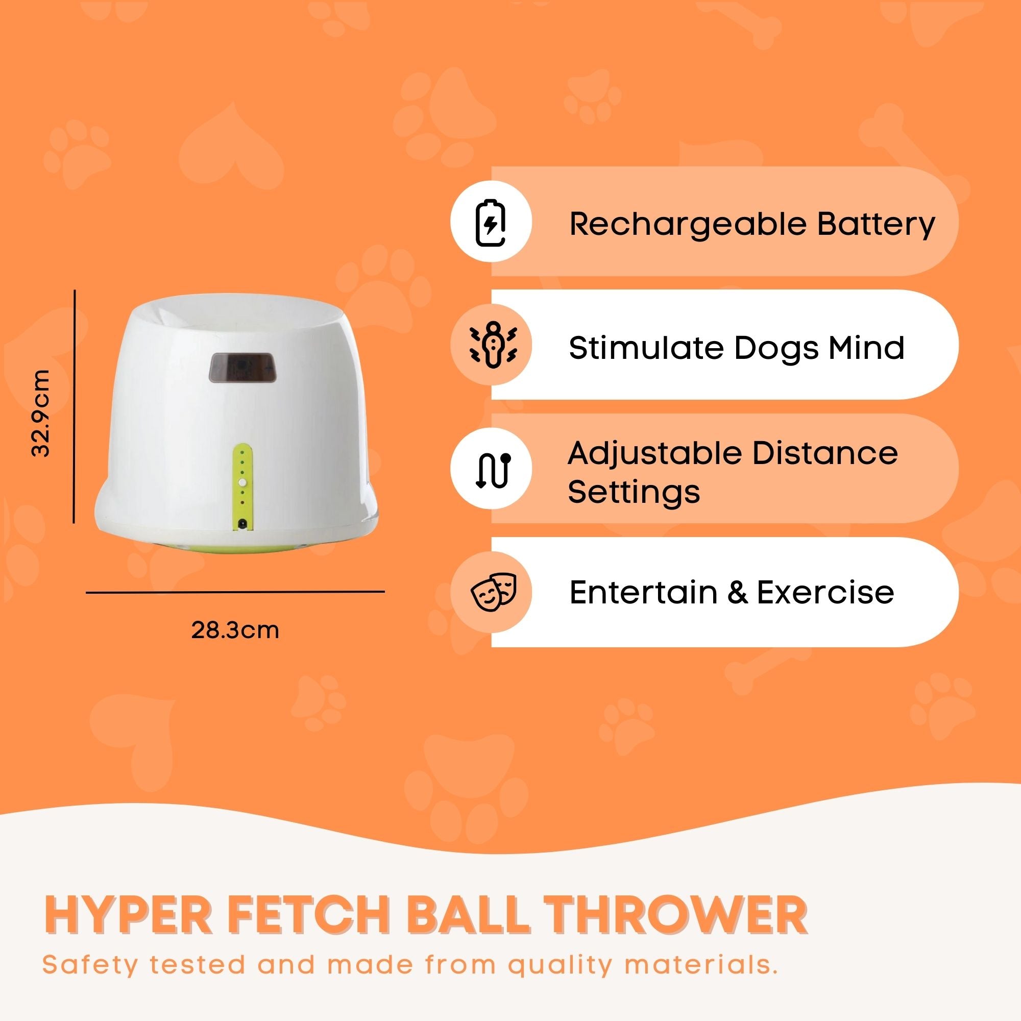 Large Hyper Fetch Maxi Interactive Dog Ball Thrower Buy AFP Online Ozdingo