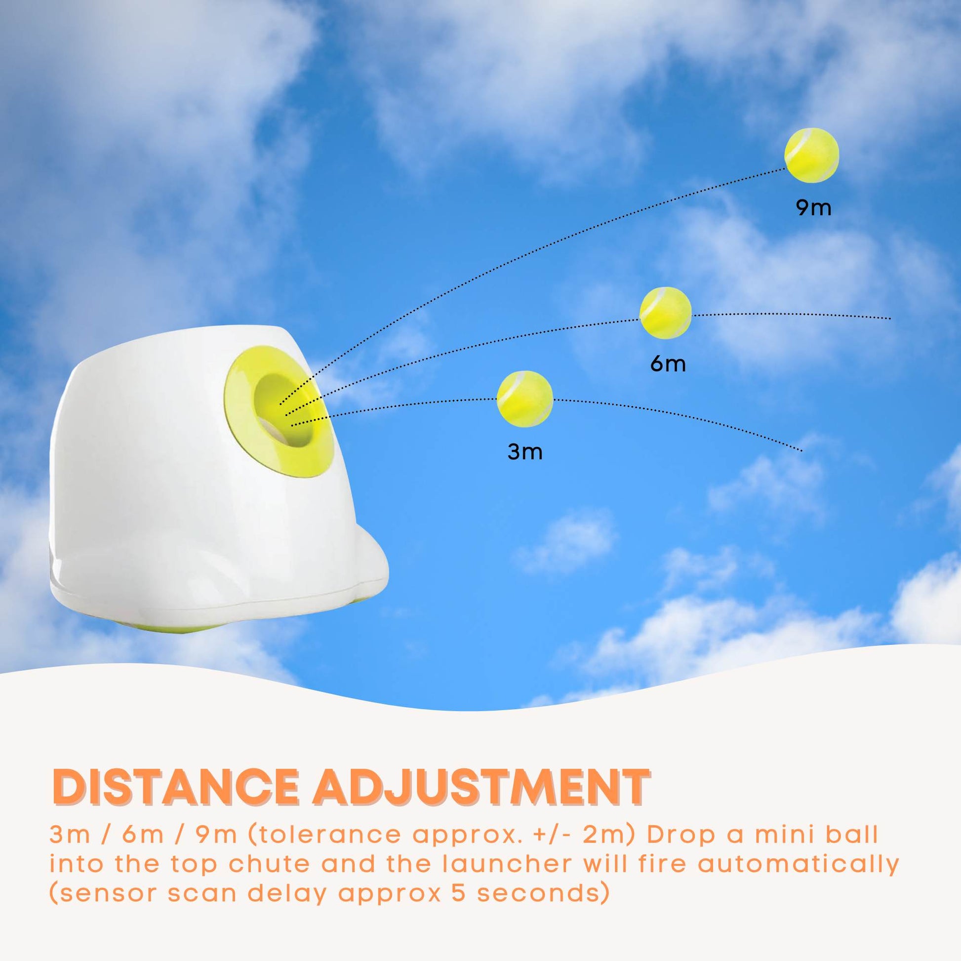 Hyper Fetch Mini Dog Ball Launcher - Automatic Interactive Indoor Small Pet Toy