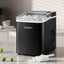 Devanti Ice Maker Machine Portable 12kg Countertop w/Self Cleaning 1.2L Black