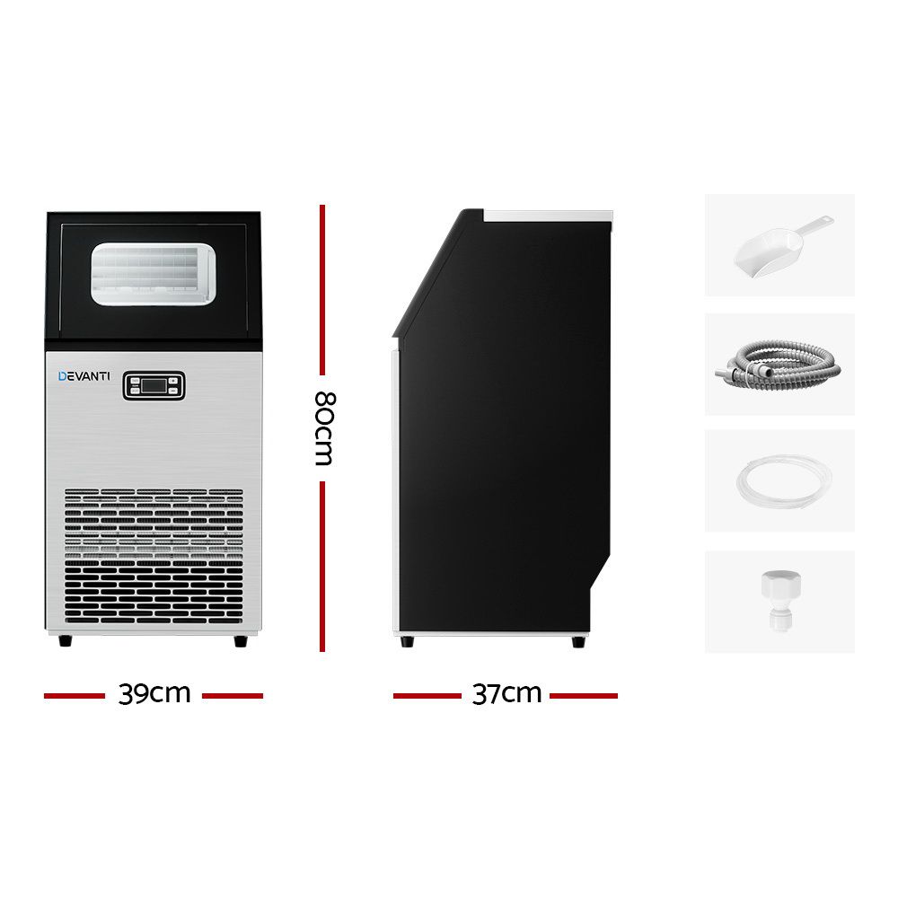Devanti 45kg Commercial Ice Maker Machine