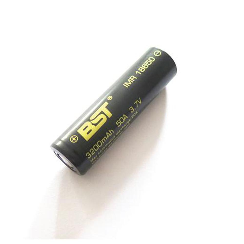 IMR 18650 Rechargeable Batteries - BST 50A 200mAh 3.7V Lithium Battery