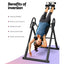Everfit Inversion Table Gravity Exercise Inverter Back Stretcher Home Gym Grey