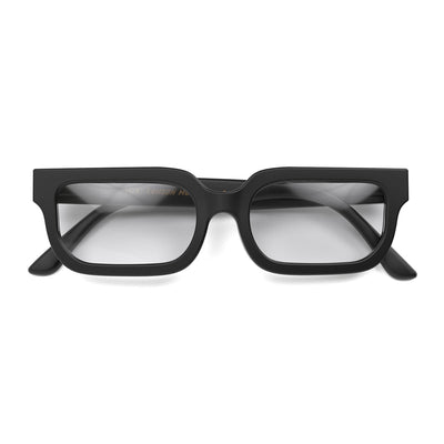 London Mole Icy Blue Blocker Glasses Matte Black