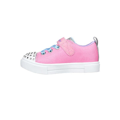 Infant Toddlers Skechers Twinkle Sparks - Unicorn Sunshine Pink/Multi Comfy Walking Shoe