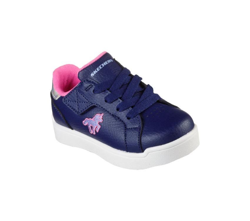 Infants Girls Skechers E-Pro Duratronz 2.0 Blue/Pink Toddler Shoes