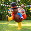 Inflatable Costume Ride On Turkey Fancy Dress Funny Party Outfit Brown One Size