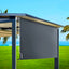 Instahut 3X2.5M Outdoor Blinds Awning Roll Down Canopy Retractable Outdoor Blinds Window Shade Grey
